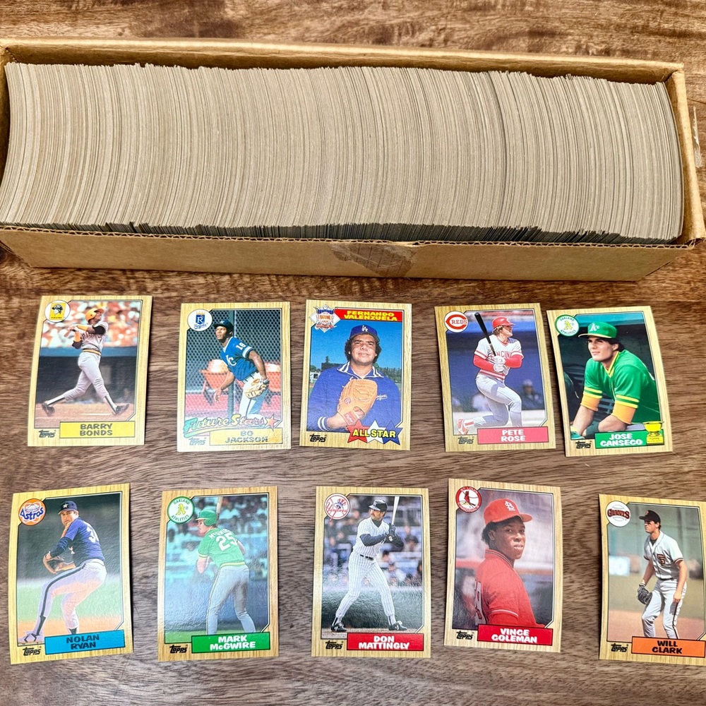 1987 Topps Baseball Complete Set 792 Picture Cards Very Clean Pre-Owned